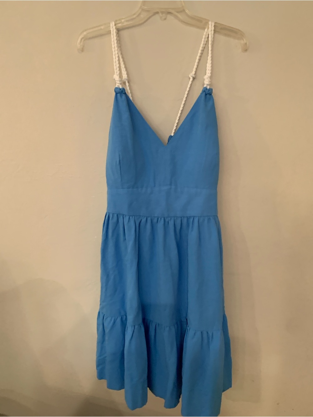 Lilly Pulitzer Nautical Rope Strap Blue Sundress Pickets NWT size 16 retail $198
